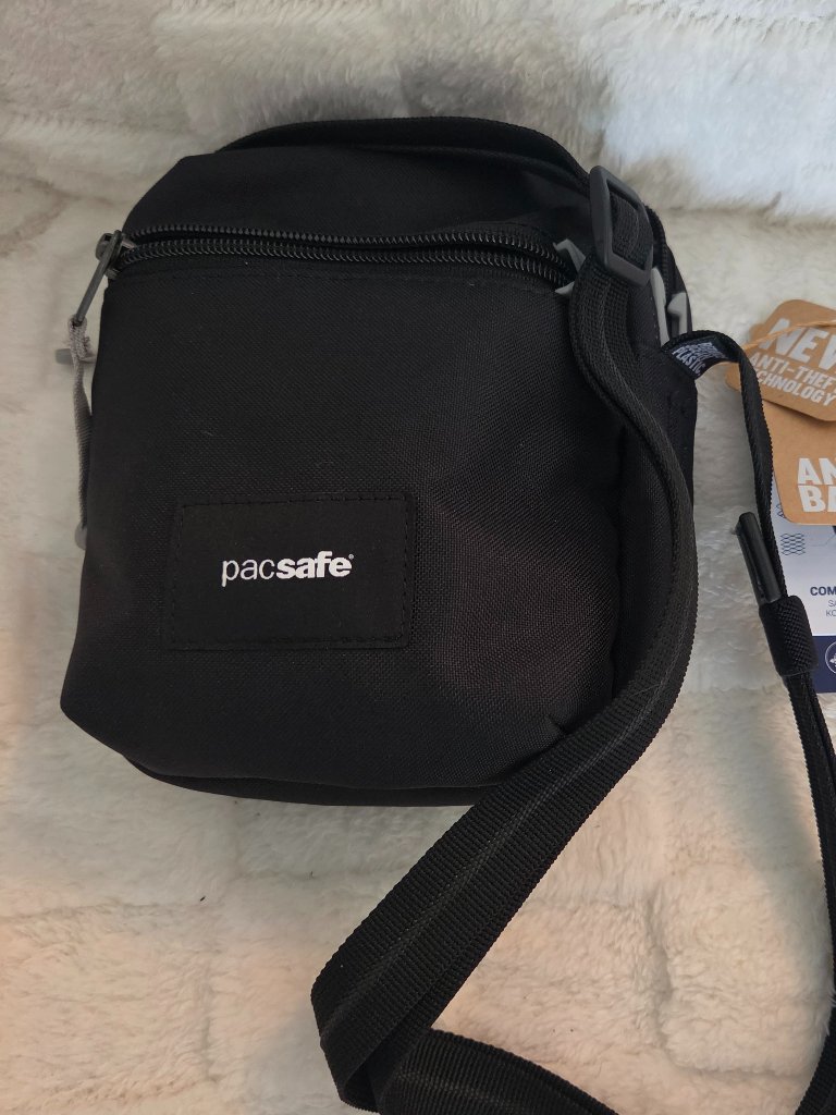 Pacsafe Go Anti-Theft Micro Crossbody, Jet Black, Nwt — image 3 of 5